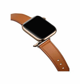 Apple Watch 42mm | Apple Watch (42/44/SE/45mm & Ultra) -  L'Empiri™ Verona Ægte Læder Rem - Cognac - DELUXECOVERS.DK