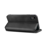 iPhone X / XS | iPhone X/Xs - Realike™ Folio Læder Cover M. Kortholder - Sort - DELUXECOVERS.DK