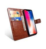 iPhone XS Max | iPhone XS Max - Retro Diary Læder Cover Etui M. Pung - Brun - DELUXECOVERS.DK