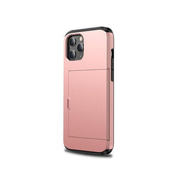 iPhone 11 Pro Max | iPhone 11 Pro Max - Deluxe™ Håndværker Cover M. Kortholder - Pink - DELUXECOVERS.DK