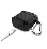 Airpods 1/2 | AirPods (1/2) | Håndværker Stødsikkert Beskyttelses Cover - Sort - DELUXECOVERS.DK