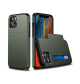iPhone 11 Pro | iPhone 11 Pro - Deluxe™ Håndværker Cover M. Kortholder - Army - DELUXECOVERS.DK