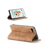 iPhone 6 Plus / 6s Plus | iPhone 6/6s Plus - CaseMe™ Noble Læder Etui / Pung - Brun - DELUXECOVERS.DK