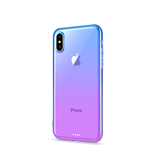 iPhone XS Max | iPhone Xs Max Valkyrie Gradient Silikone Cover - Lilla / Blå - DELUXECOVERS.DK