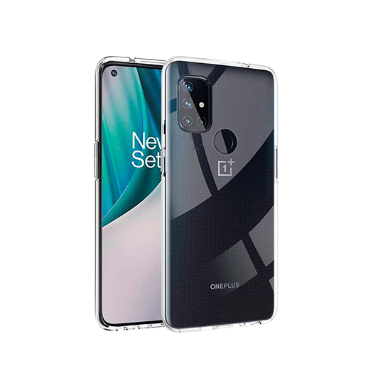 Oneplus løbeudstyr | OnePlus Nord N10 5G - Ultra-Slim Silikone Cover - Gennemsigtig - DELUXECOVERS.DK