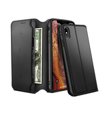 iPhone X / XS | iPhone X/Xs - Realike™ Folio Læder Cover M. Kortholder - Sort - DELUXECOVERS.DK