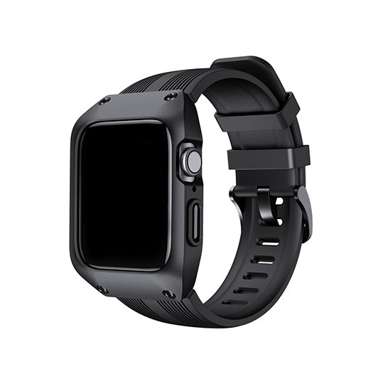 Apple Watch Cover | Apple Watch (38/40/42/44mm) - Hemmit™ H4 Håndværker Rem / Cover - Sort - DELUXECOVERS.DK