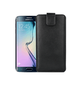 Samsung Galaxy S7 Edge | Samsung Galaxy S7 Edge - Verona Læder Sleeve M. Lukning - Black Onyx - DELUXECOVERS.DK