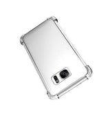 Samsung Galaxy S7 | Samsung Galaxy S7 - Silent Stødsikker Silikone Cover - Gennemsigtig - DELUXECOVERS.DK