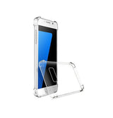 Samsung Galaxy S7 | Samsung Galaxy S7 - Silent Stødsikker Silikone Cover - Gennemsigtig - DELUXECOVERS.DK