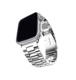 Apple Watch 38mm | Apple Watch (38/40/SE/41mm) - CNC Pro Rustfrit Stål Rem - Sølv - DELUXECOVERS.DK
