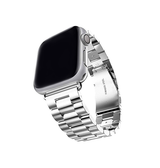 Apple Watch 42mm | Apple Watch (42/44/SE/45/46/49mm) -  CNC Pro Rustfrit Stål Rem - Sølv - DELUXECOVERS.DK