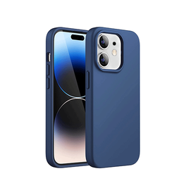 iPhone 12 Mini | iPhone 12 Mini - Deluxe™ Soft Touch Silikone Cover - Navy - DELUXECOVERS.DK