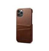 iPhone 14 Pro | iPhone 14 Pro - NX Design™ Læder Cover M. Kortholder - Brun - DELUXECOVERS.DK