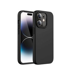 iPhone 12 | iPhone 12 - Deluxe™ Soft Touch Silikone Cover - Sort - DELUXECOVERS.DK