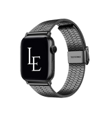Apple Watch 42mm | Apple Watch (42/44/SE/45/46/49mm) - L'Empiri™ Marbella Rustfrit Stål Rem - Sort - DELUXECOVERS.DK
