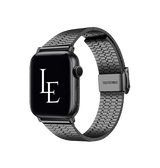 Apple Watch 42mm | Apple Watch (42/44/SE/45mm & Ultra) - L'Empiri™ Marbella Rustfrit Stål Rem - Sort - DELUXECOVERS.DK