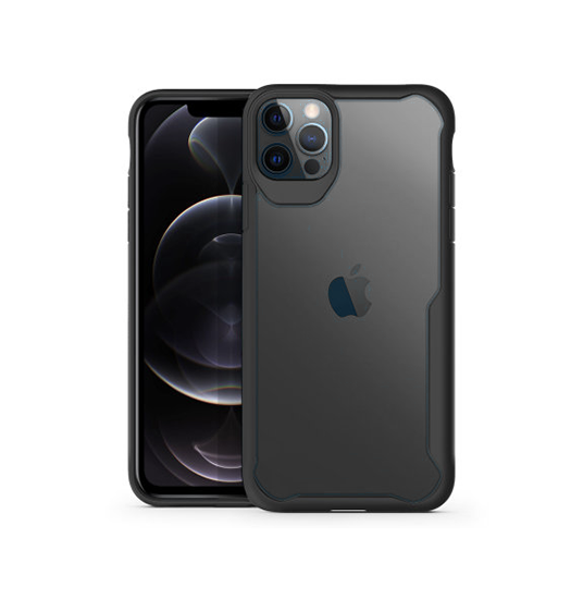 iPhone 12 Pro Max | iPhone 12 Pro Max - ImpactShield Hybrid Håndværker Cover - Sort - DELUXECOVERS.DK