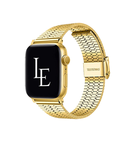 Apple Watch 38mm | Apple Watch (38/40/SE/41mm) - L'Empiri™ Marbella Rustfrit Stål Rem - Guld - DELUXECOVERS.DK
