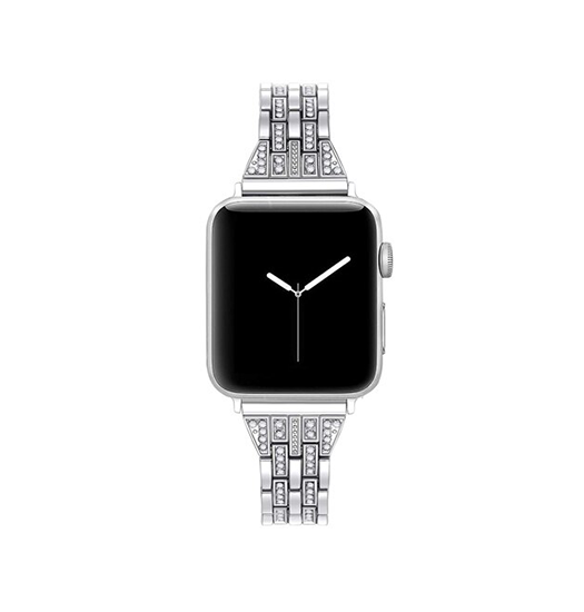 Apple Watch 38-42mm | Apple Watch (38/40/SE/41/42mm) - Koh-i-Noor Dame Urlænke - Sølv - DELUXECOVERS.DK