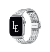 Apple Watch 42mm | Apple Watch (42/44/SE/45/46/49mm) - L'Empiri™ Marbella Rustfrit Stål Rem - Sølv - DELUXECOVERS.DK