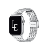 Apple Watch 42mm | Apple Watch (42/44/SE/45mm & Ultra) - L'Empiri™ Marbella Rustfrit Stål Rem - Sølv - DELUXECOVERS.DK