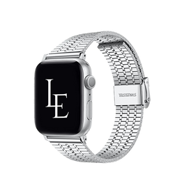 Apple Watch 42mm | Apple Watch (42/44/SE/45/46/49mm) - L'Empiri™ Marbella Rustfrit Stål Rem - Sølv - DELUXECOVERS.DK