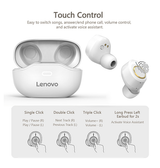 Høretelefoner og Headset | Lenovo® | X18 Trådløs In-Ear Headset - Hvid - DELUXECOVERS.DK