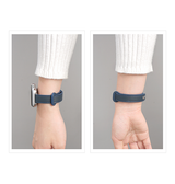 Apple Watch 42mm | Apple Watch (42/44/SE/45/46/49mm) - ADENA™ Classic Læder Urrem - Blå - DELUXECOVERS.DK