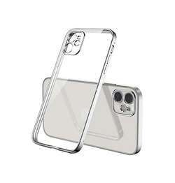 iPhone 12 | iPhone 12 - Valkyrie Silikone Hybrid Cover - Sølv/Gennemsigtig - DELUXECOVERS.DK