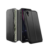 iPhone XR | iPhone XR - Realike™ Folio Læder Cover M. Kortholder - Sort - DELUXECOVERS.DK