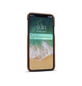 iPhone X / XS | iPhone X/Xs - NX Design Læder Cover M. Kortholder - Brun - DELUXECOVERS.DK