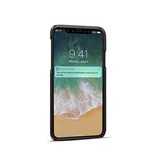 iPhone XS Max | iPhone XS Max - NX Design™ Læder Cover M. Kortholder - Sort - DELUXECOVERS.DK