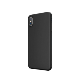 iPhone XS Max | iPhone XS Max - Novo Frosted Matte Slim Silikone Cover - Sort - DELUXECOVERS.DK