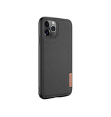 iPhone 12 Pro Max | iPhone 12 Pro Max - DUX DUCIS® Luxe Cover - Tekstil Design - Sort - DELUXECOVERS.DK