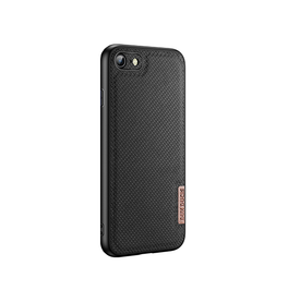 iPhone 7 / 8 / SE (2020/2022) | iPhone 7/8/SE(2020/2022) - DUX DUCIS® Luxe Cover - Tekstil Design - Sort - DELUXECOVERS.DK