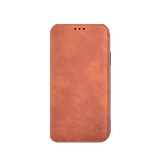 iPhone XS Max | iPhone XS Max - Realike™ Folio Læder Cover M. Kortholder - Brun - DELUXECOVERS.DK