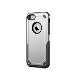 iPhone 7 / 8 / SE (2020/2022) | iPhone 7/8/SE(2020/2022) - REALIKE™ Pro Stødsikkert Håndværker Cover - Sølv - DELUXECOVERS.DK