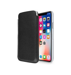 iPhone XR | iPhone XR - Infinity Push-Up Læder Sleeve V.2.0 - Sort - DELUXECOVERS.DK