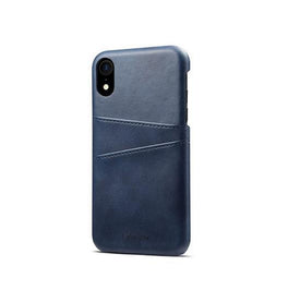 iPhone XR | iPhone XR - NX Design™ Læder Cover M. Kortholder - Blå - DELUXECOVERS.DK