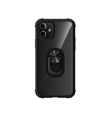 iPhone 12 | iPhone 12 - Cover M. Ring & Magnetisk Kickstand - Sort - DELUXECOVERS.DK