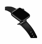 Apple Watch 38mm | Apple Watch (38/40/SE/41/42mm) - L'Empiri™ Verona Ægte Læder Rem - Mat Sort - DELUXECOVERS.DK