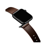 Apple Watch 42mm | Apple Watch (42/44/SE/45mm & Ultra) -  L'Empiri™ Verona Ægte Læder Rem - Mørkebrun - DELUXECOVERS.DK