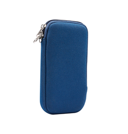 iPhone XS Max | iPhone XS Max - Simple Nylon Sleeve Etui M. Lynlås - Navy / Blå - DELUXECOVERS.DK