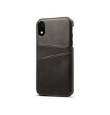 iPhone XR | iPhone XR - NX Design™ Læder Cover M. Kortholder - Sort - DELUXECOVERS.DK