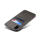 iPhone XR | iPhone XR - NX Design™ Læder Cover M. Kortholder - Sort - DELUXECOVERS.DK