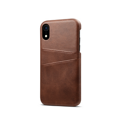 iPhone XR | iPhone XR - NX Design Læder Cover M. Kortholder - Brun - DELUXECOVERS.DK