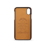 iPhone XR | iPhone XR - NX Design™ Læder Cover M. Kortholder - Brun - DELUXECOVERS.DK