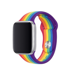 Apple Watch 42mm | Apple Watch (42/44/SE/45mm & Ultra) - LGBT Silikone Rem - Pride - DELUXECOVERS.DK