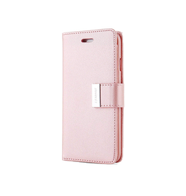 Samsung Note 8 | Samsung Galaxy Note 8 - Mercury Fold Læder Flip Etui - Rose guld - DELUXECOVERS.DK